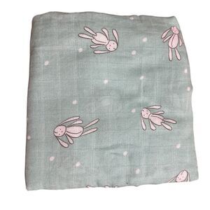 New Floppy Ear Bunny Bamboo Muslin Baby Swaddle Blanket